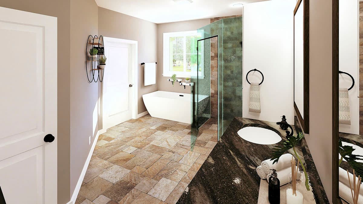 Plan 25062DH: 3-Bedroom Modern Farmhouse Plan with Flex Room - 2481 Sq Ft - Image #8 - Country, Modern Farmhouse, Ranch, Traditional