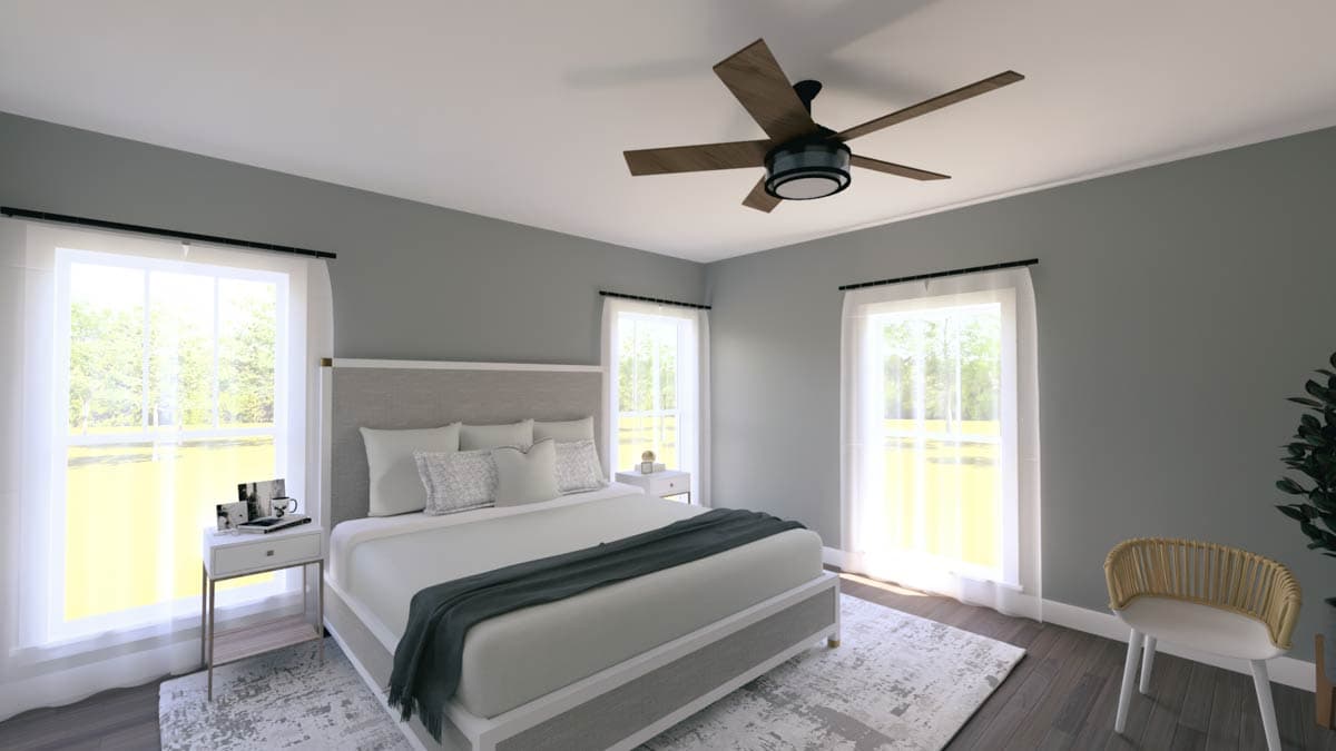 Plan 25063DH: Single-Story Country Ranch Farmhouse Plan with 2 Master Suites - 2096 Sq Ft - Image #7 - Country, Farmhouse, Ranch