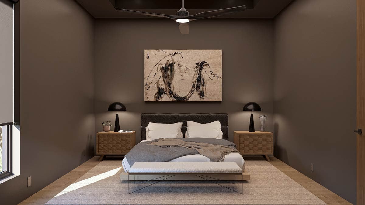 Plan 623507DJ: Single-Story Scandinavian House Plan with Clustered Bedroom Layout - 1941 Sq Ft - Image #11 - Contemporary, Scandinavian