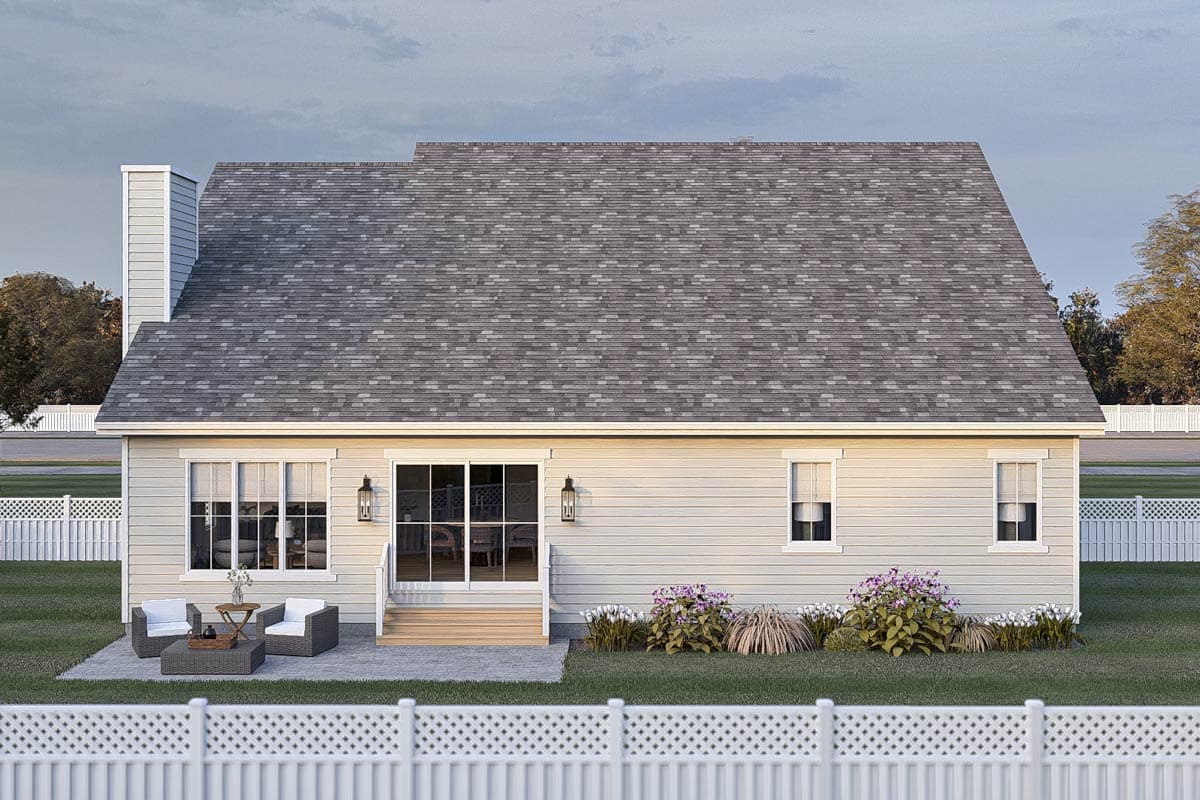 Plan 623508DJ: 3-Bed Traditional House Plan with Split-Bedroom Layout - 1690 sq Ft - Image #12 - Cottage, Farmhouse, Traditional