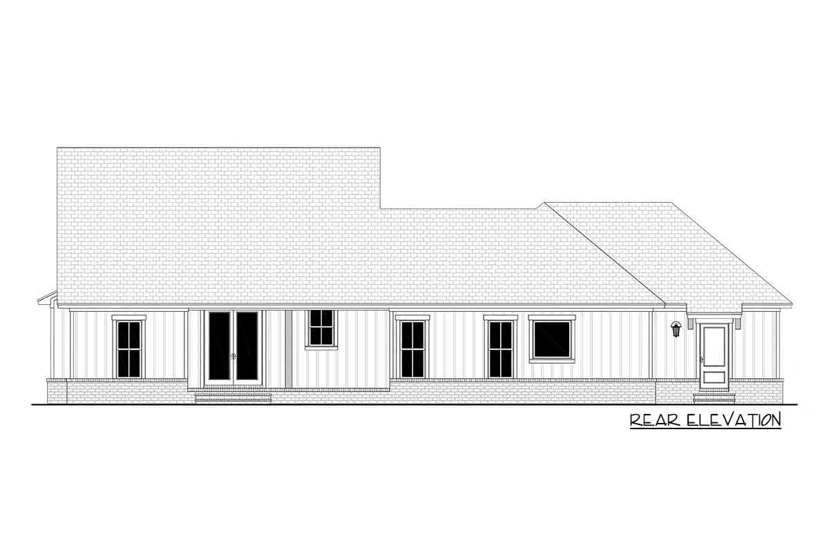Plan 52000HZ: 3-Bed Country Craftsman House Plan with 3-Car Garage - 1700 Sq Ft - Image #5 - Country, Craftsman, Modern Farmhouse, Traditional