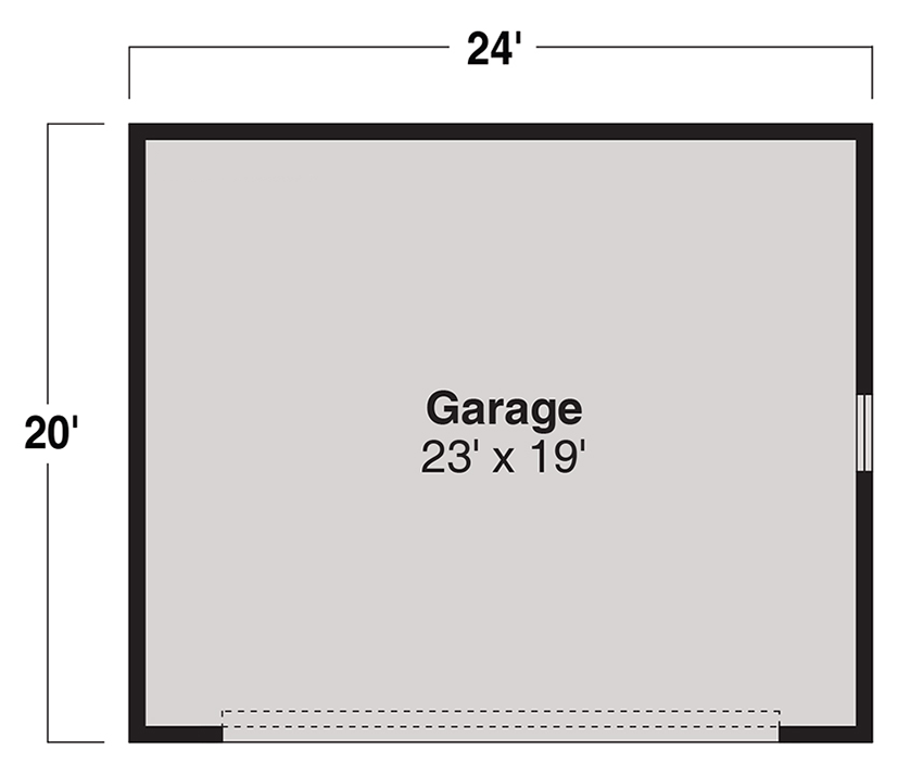 Plan 720104DA: Single-Story Detached Garage Plan - Floor Plan - Garage Plan - Country, Traditional