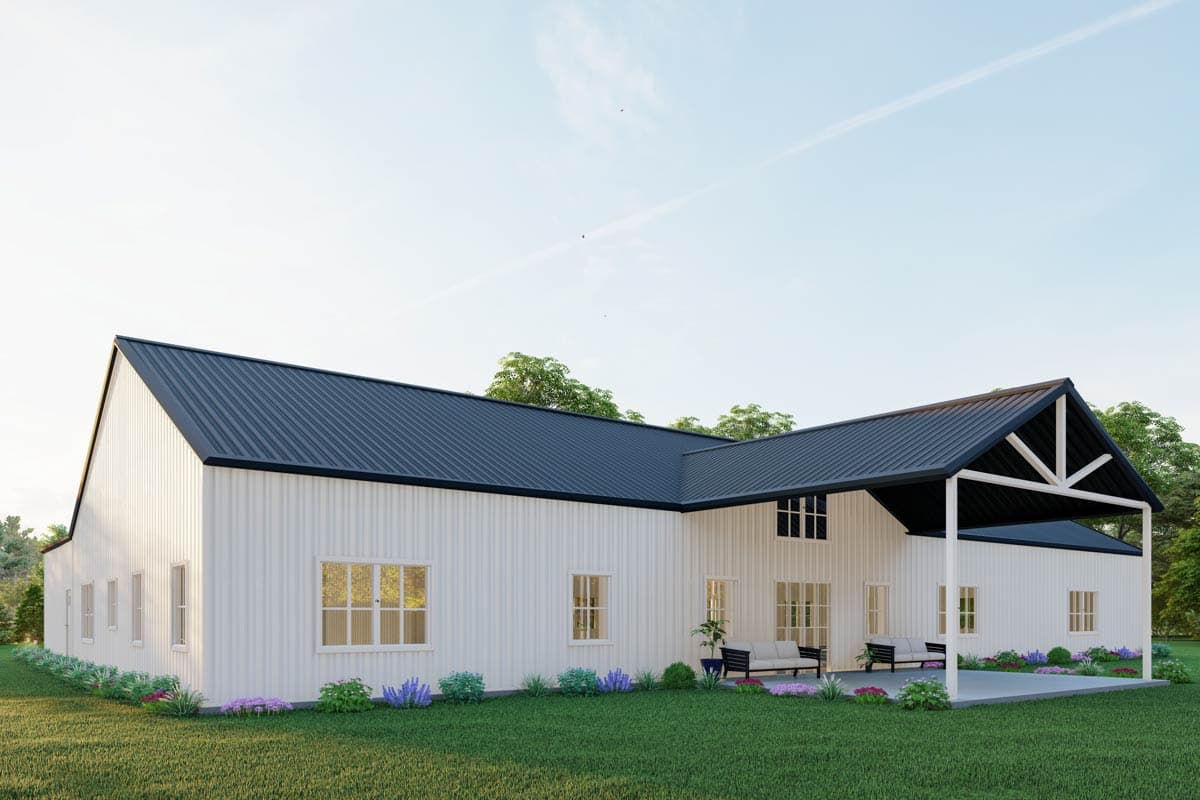 Plan 530142KTE: Single Story Country Barndominium Plan with 5-Bedrooms - 4300 Sq Ft - Image #7 - Barndominium, Country, Southern