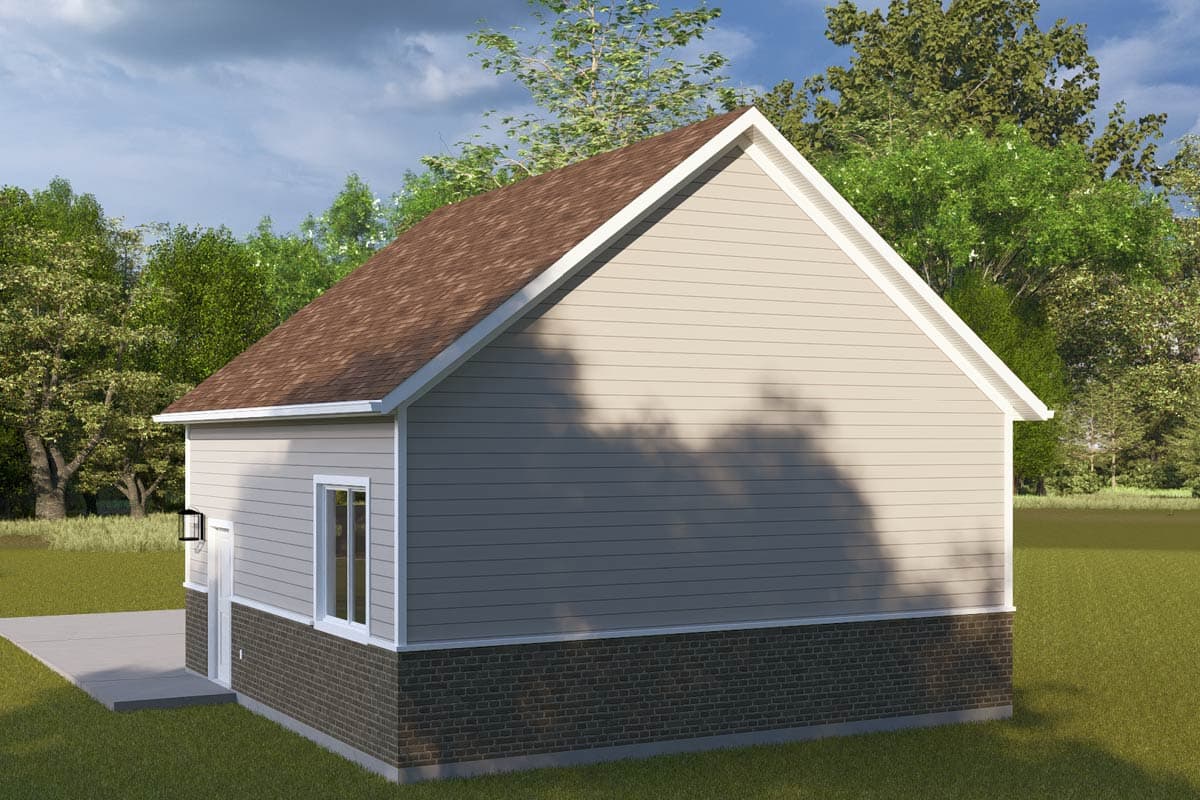 Plan 61618UT: Detached Traditional 2-Car Garage Plan - 676 Sq Ft - Image #10 - Traditional