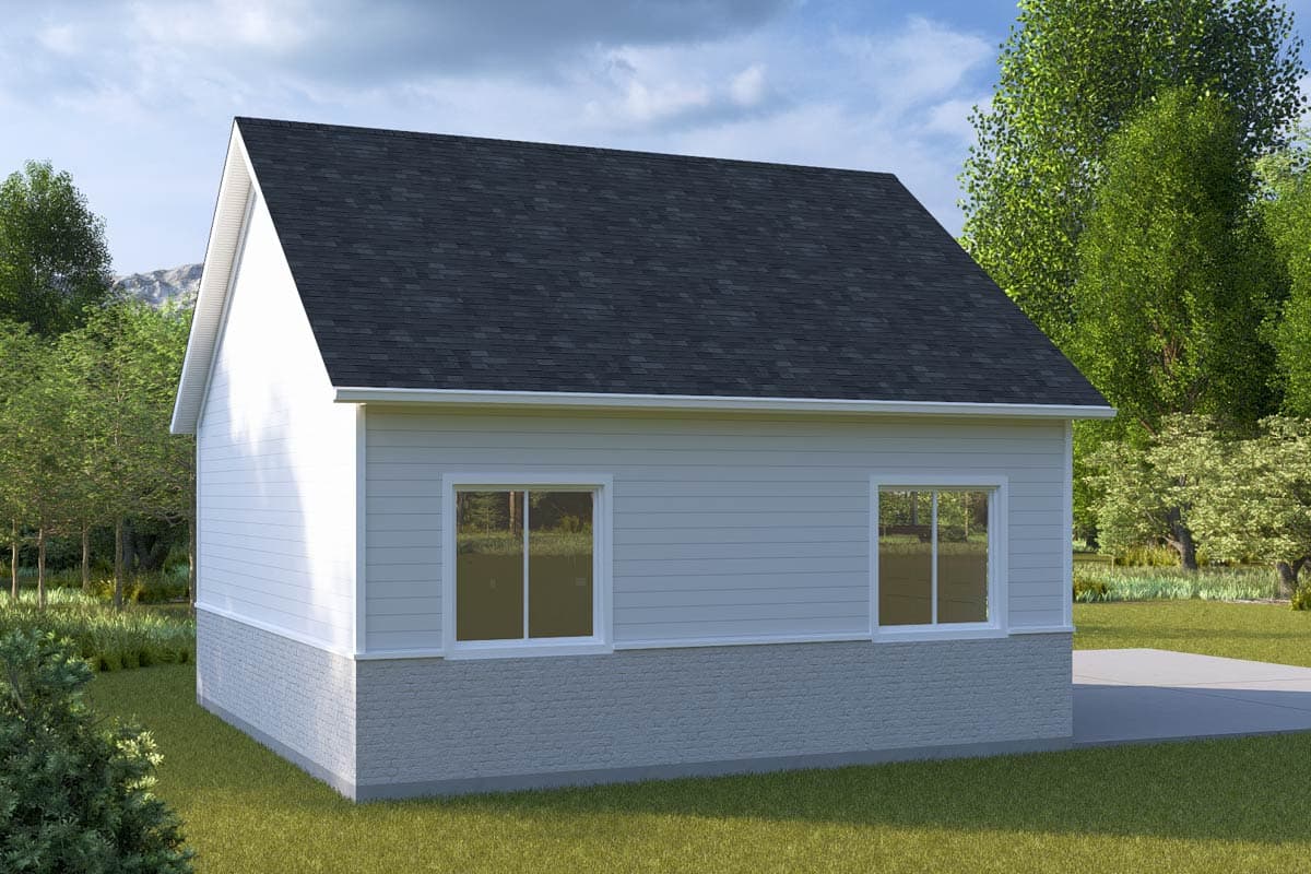 Plan 61618UT: Detached Traditional 2-Car Garage Plan - 676 Sq Ft - Image #14 - Traditional