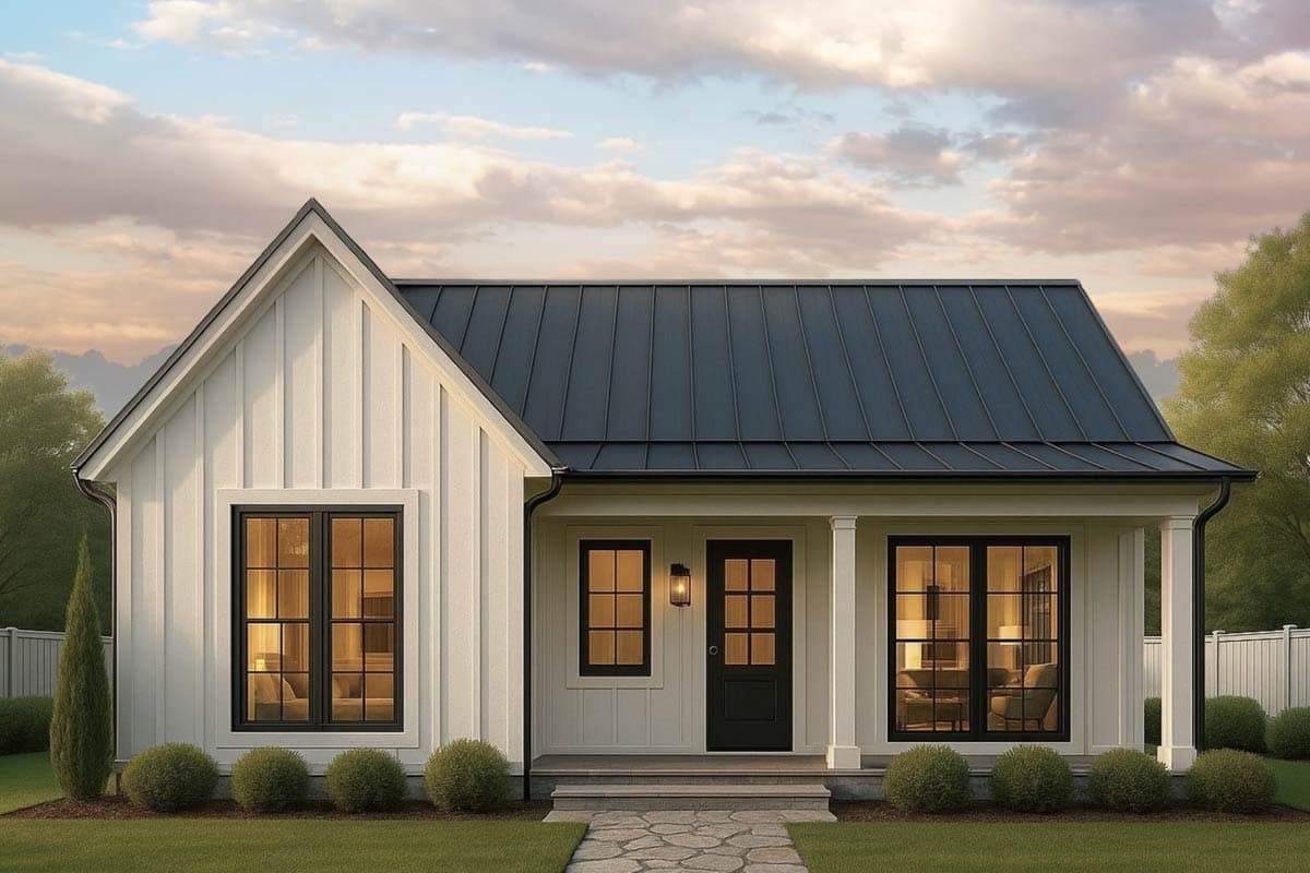 Plan 833059WAT: 2-Bed ADU Country Cottage House Plan Under 750 Sq Ft - Image #15 - Cottage, Country, New American, Ranch