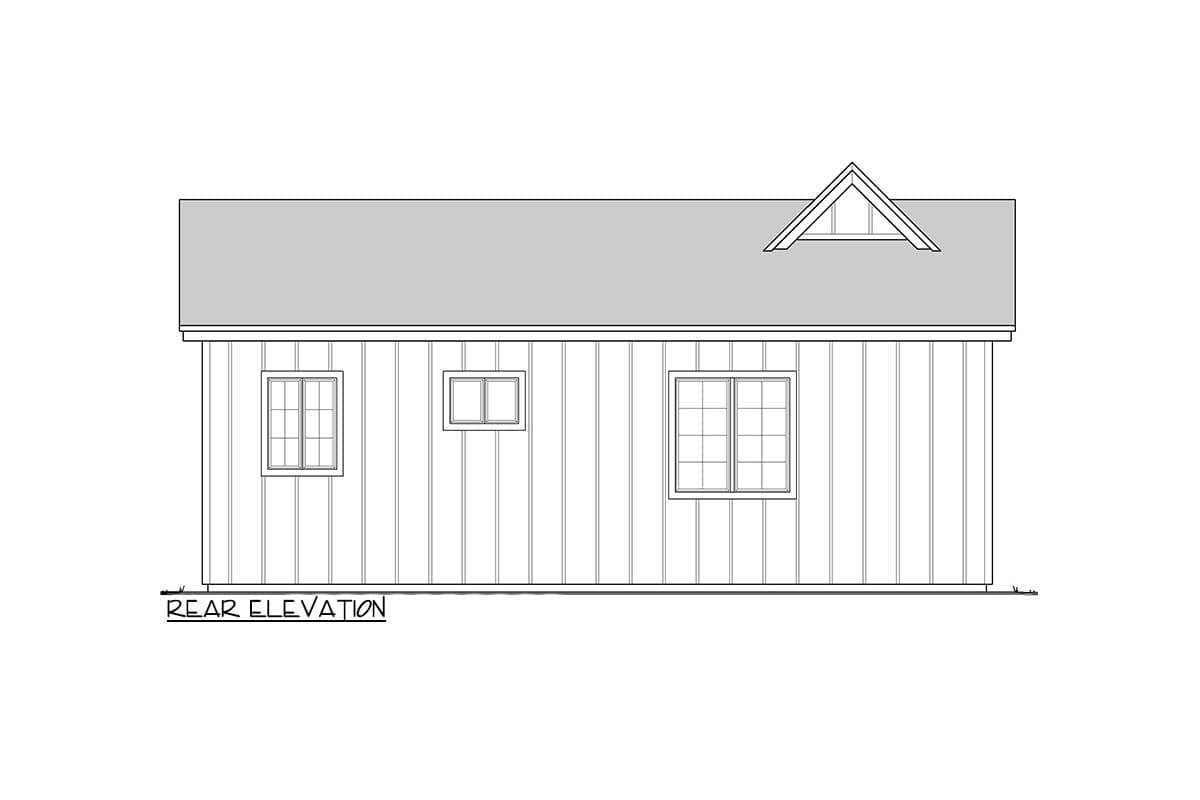 Plan 833059WAT: 2-Bed ADU Country Cottage House Plan Under 750 Sq Ft - Image #18 - Cottage, Country, New American, Ranch