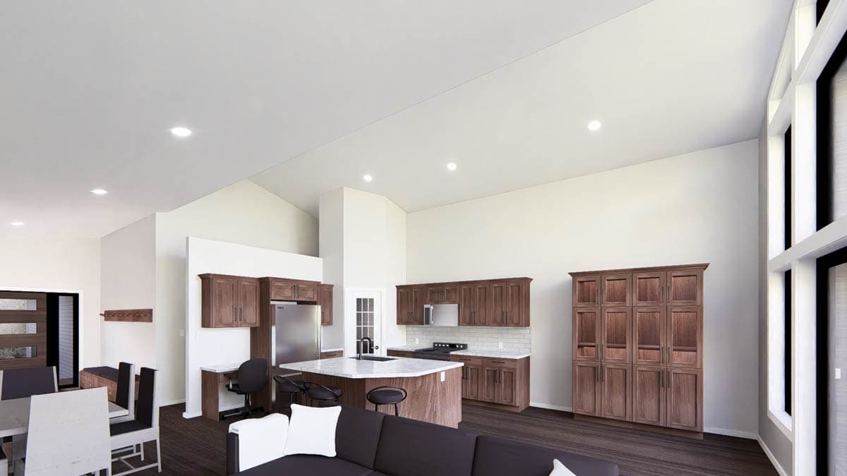 Plan 485005DUG: 3-Bed Contemporary House Plan with Lower Level Family Room - 2535 Sq Ft - Image #9 - Contemporary, Modern