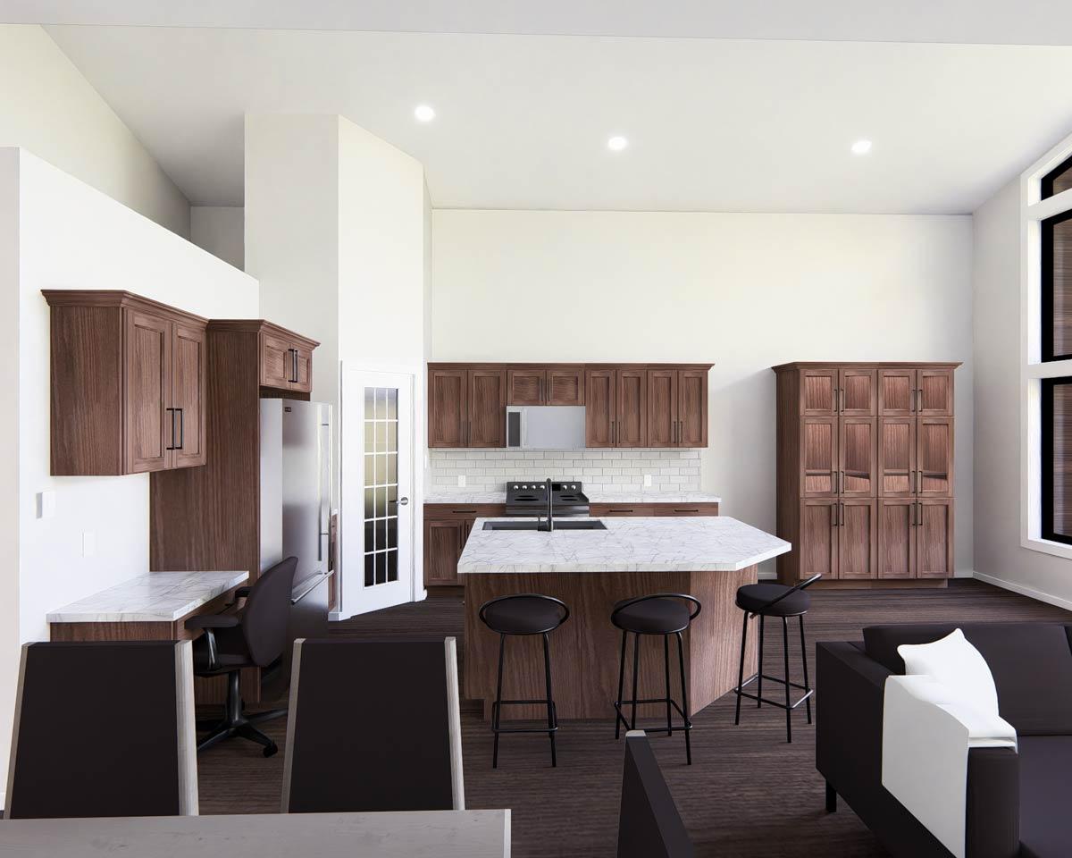 Plan 485005DUG: 3-Bed Contemporary House Plan with Lower Level Family Room - 2535 Sq Ft - Image #7 - Contemporary, Modern