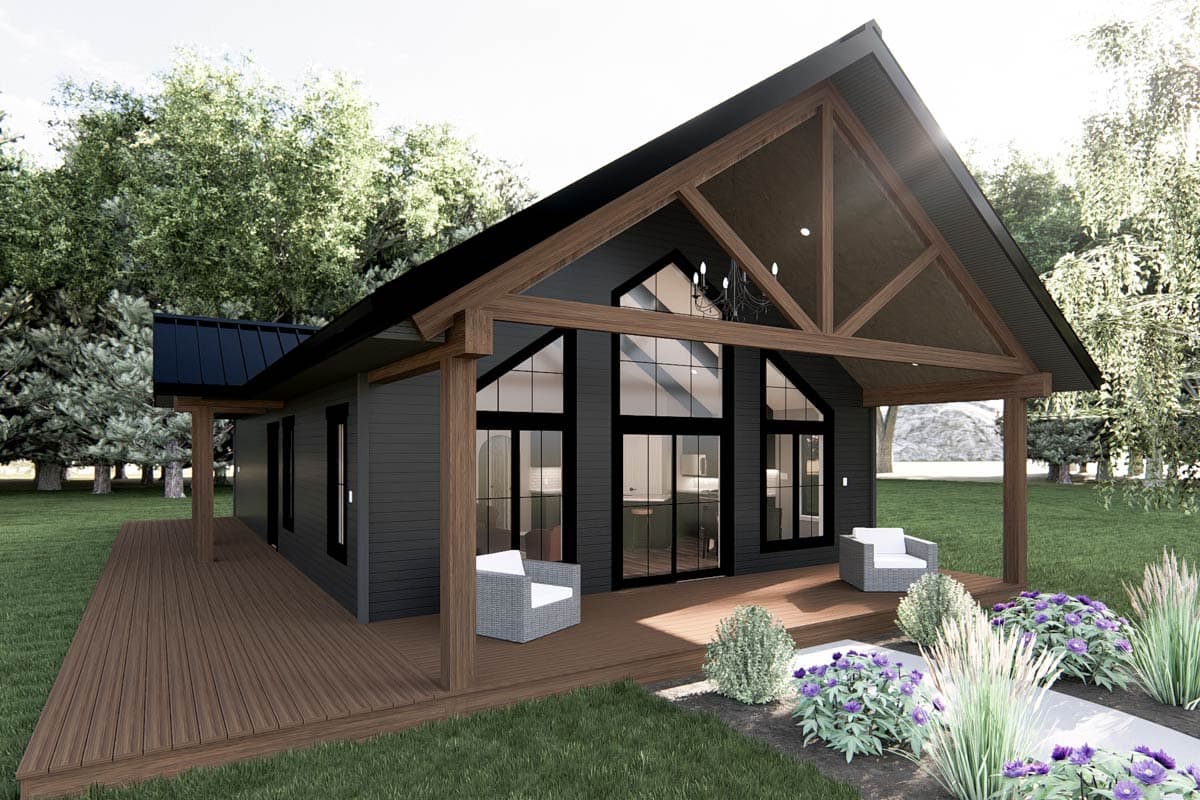 Plan 485006DUG: 3-Bed Mountain Craftsman House Plan With Vaulted
