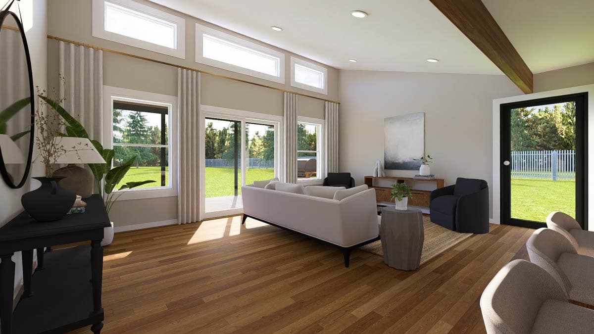 Plan 135351GRA: 1-Bed Contemporary ADU House Plan Under 900 Sq Ft - Image #6 - Contemporary