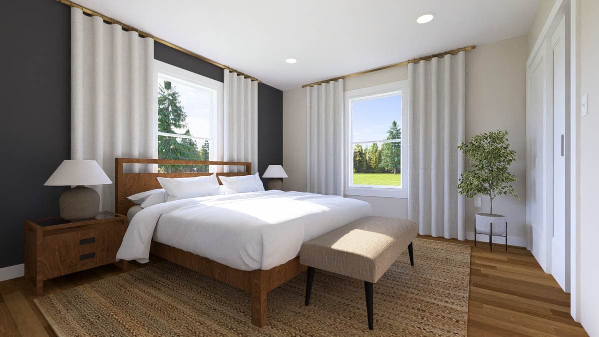 Plan 135351GRA: 1-Bed Contemporary ADU House Plan Under 900 Sq Ft - Image #10 - Contemporary