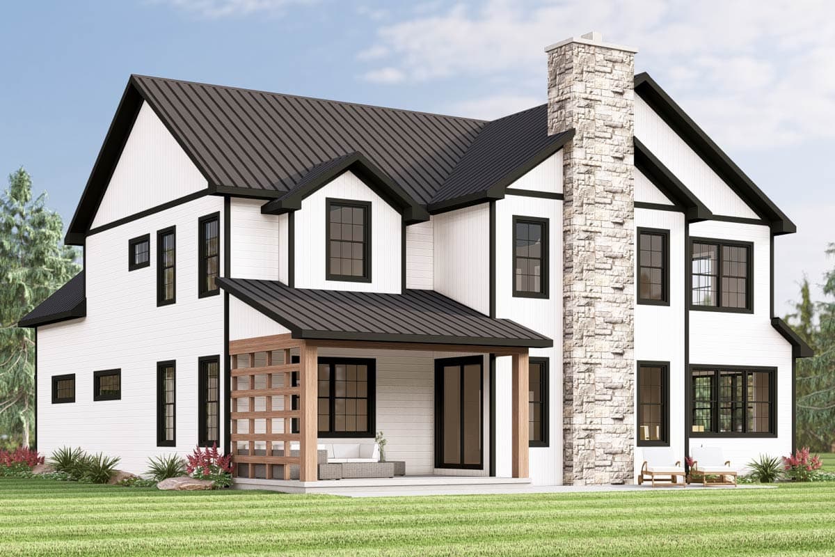 Plan 135352GRA: 3-Bedroom Mountain House Plan with 2-Story Great Room - 3392 Sq Ft - Image #7 - Mountain, New American