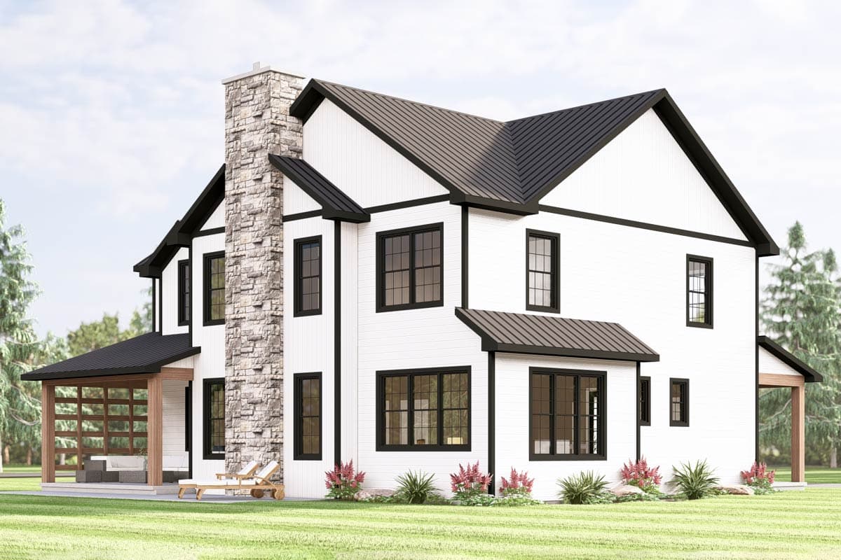 Plan 135352GRA: 3-Bedroom Mountain House Plan with 2-Story Great Room - 3392 Sq Ft - Image #8 - Mountain, New American
