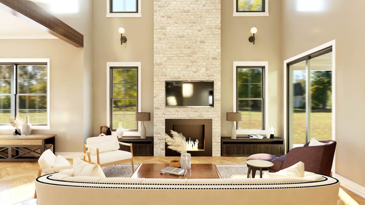 Plan 135352GRA: 3-Bedroom Mountain House Plan with 2-Story Great Room - 3392 Sq Ft - Image #12 - Mountain, New American