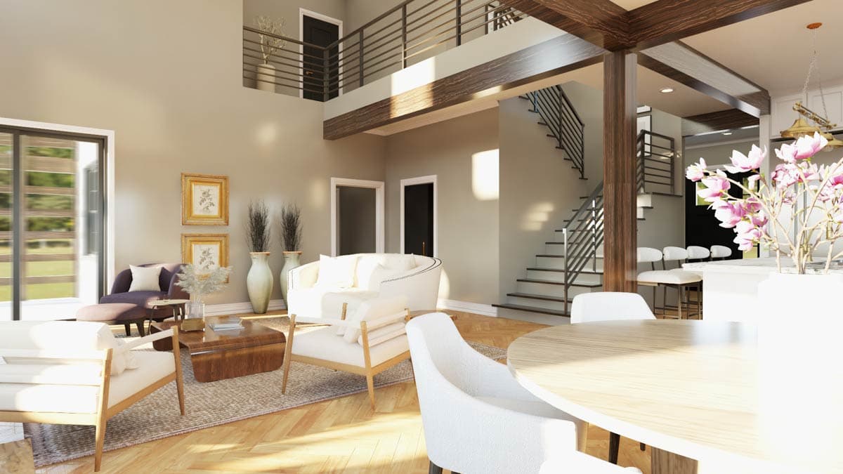 Plan 135352GRA: 3-Bedroom Mountain House Plan with 2-Story Great Room - 3392 Sq Ft - Image #13 - Mountain, New American
