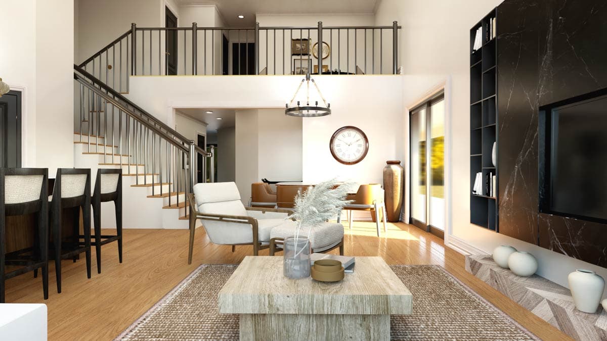 Plan 135353GRA: 3-Bedroom Barndominium House Plan with 2-Story Great Room - 1820 Sq Ft - Image #9 - Barndominium