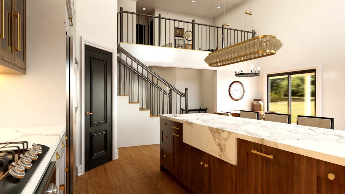 Plan 135353GRA: 3-Bedroom Barndominium House Plan with 2-Story Great Room - 1820 Sq Ft - Image #10 - Barndominium