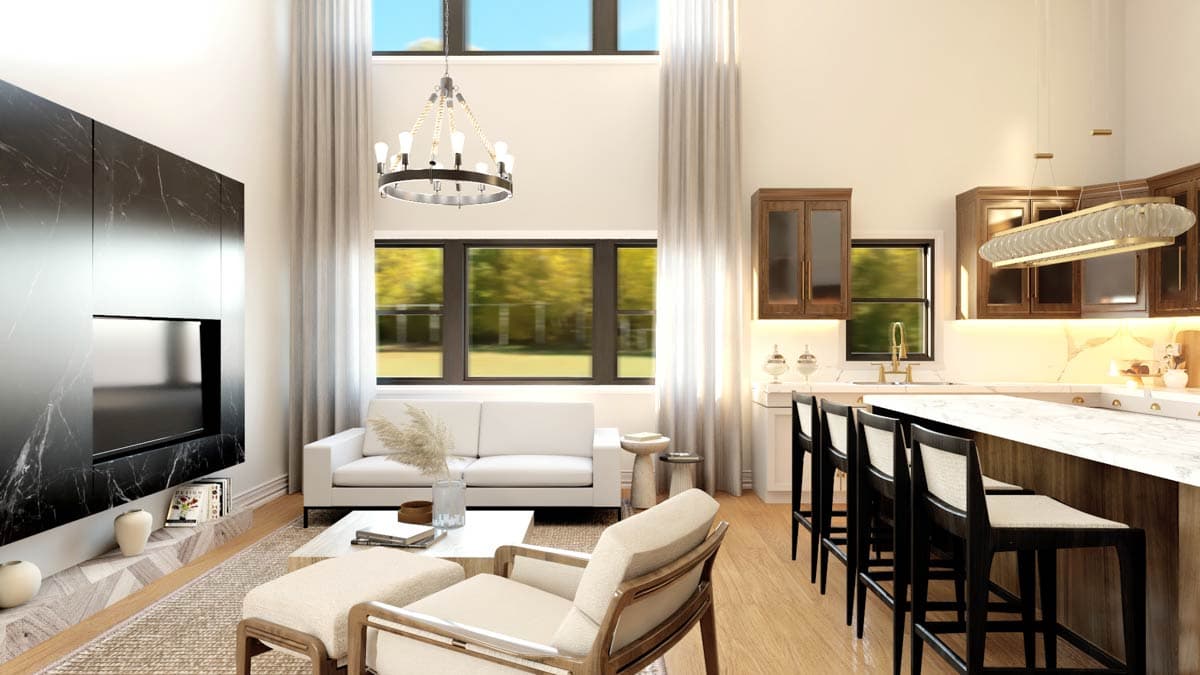 Plan 135353GRA: 3-Bedroom Barndominium House Plan with 2-Story Great Room - 1820 Sq Ft - Image #12 - Barndominium