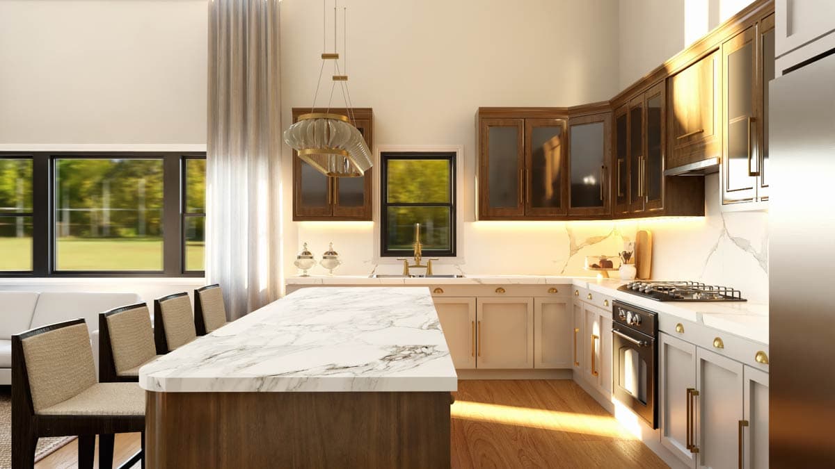 Plan 135353GRA: 3-Bedroom Barndominium House Plan with 2-Story Great Room - 1820 Sq Ft - Image #13 - Barndominium