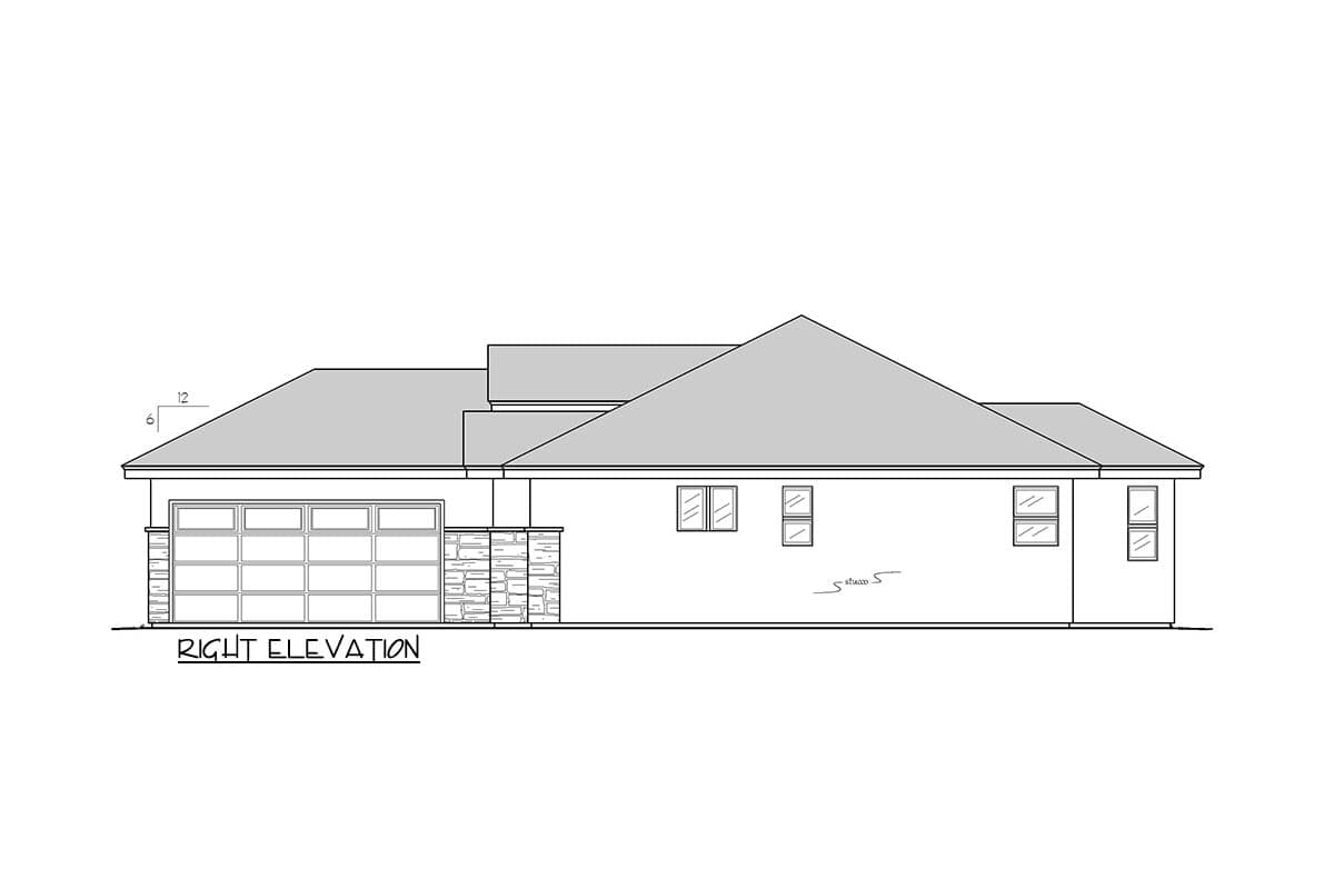 Plan 833062WAT: 3-Bed Contemporary House Plan with Home Office - 2113 Sq Ft - Image #7 - Contemporary, Florida-Style