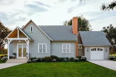 3-Bed Cottage Farmhouse House Plan with Vaulted Living and Covered Porch