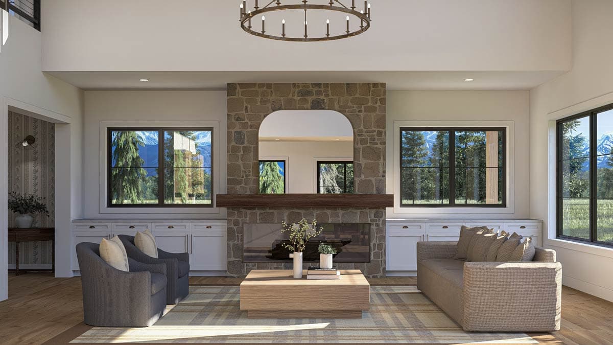 Plan 623512DJ: 3-Bedroom Barndominium House Plan with 2-Story Great Room - 2659 Sq Ft - Image #9 - Barndominium