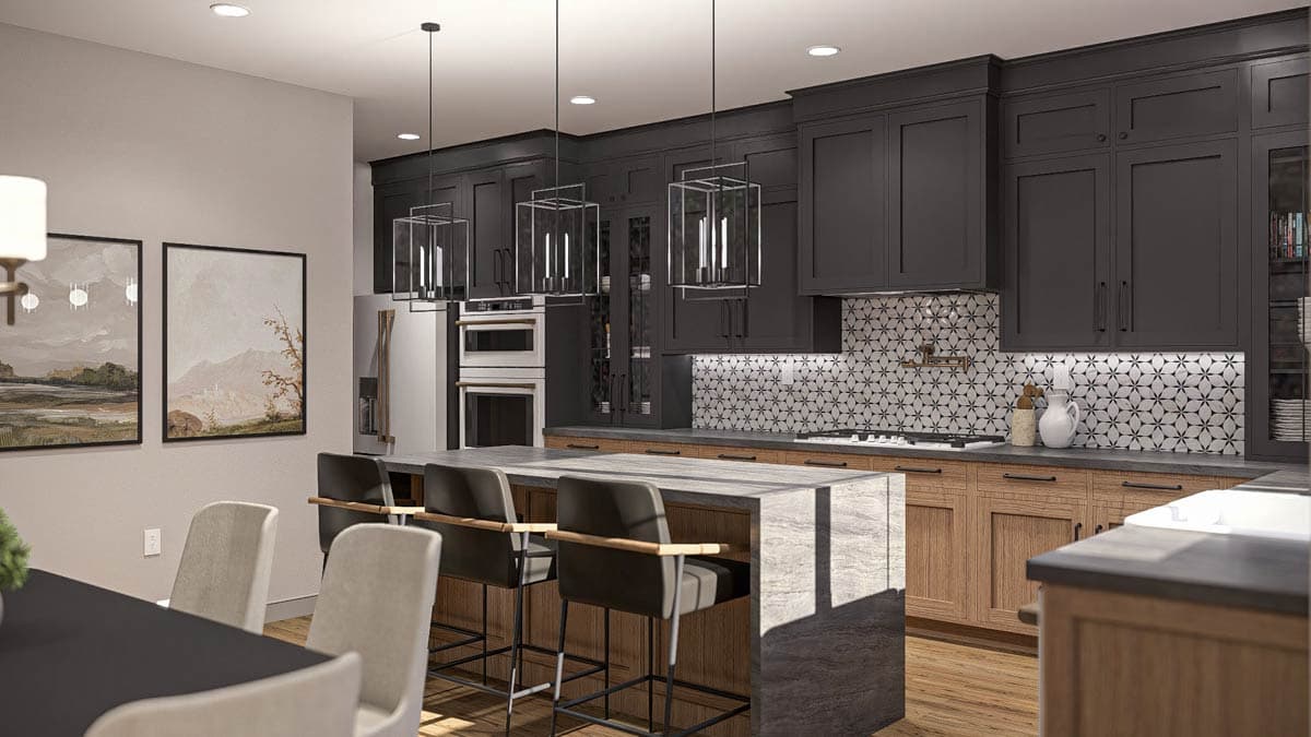 Plan 623513DJ: Two-Story European House Plan with Library and Office Nook - 2691 Sq Ft - Image #13 - European, Modern