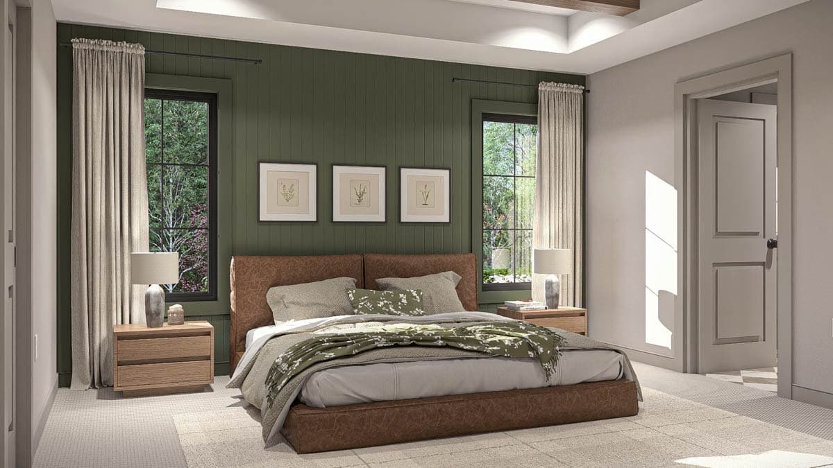 Plan 623513DJ: Two-Story European House Plan with Library and Office Nook - 2691 Sq Ft - Image #17 - European, Modern