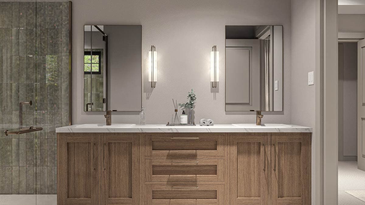 Plan 623513DJ: Two-Story European House Plan with Library and Office Nook - 2691 Sq Ft - Image #18 - European, Modern