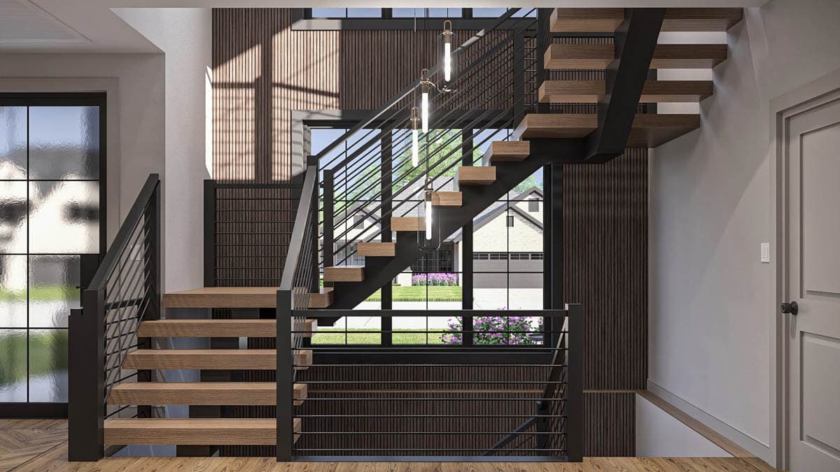 Plan 623513DJ: Two-Story European House Plan with Library and Office Nook - 2691 Sq Ft - Image #20 - European, Modern