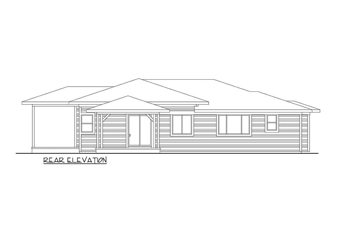 Plan 720109DA: Modern Split-Level House Plan with Front-Sloping Lot - 3101 Sq Ft - Image #10 - Contemporary, Modern, Prairie