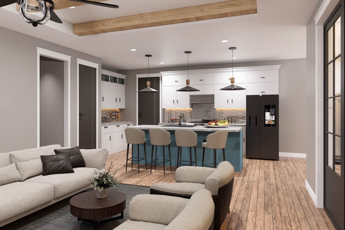 Plan 680566VR: Spacious Two-Story Modern Farmhouse with Versatile Flex Room - Image #7 - Country, Modern Farmhouse