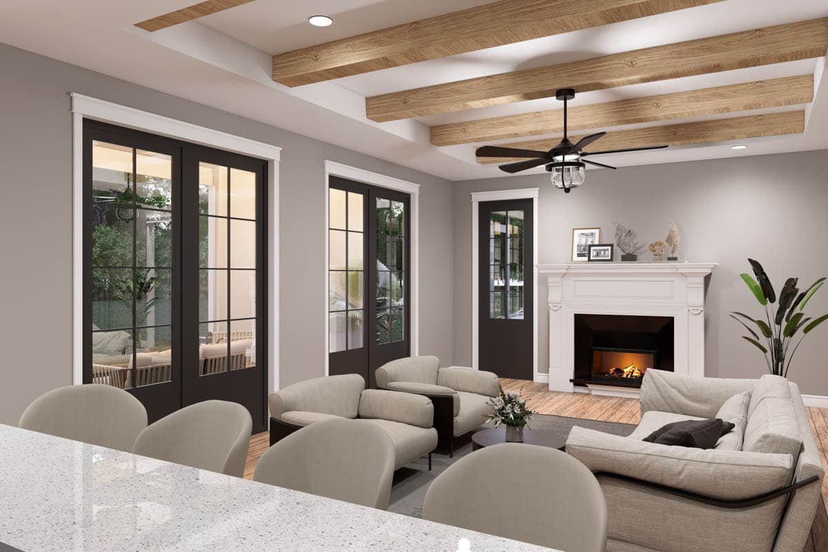 Plan 680566VR: Spacious Two-Story Modern Farmhouse with Versatile Flex Room - Image #6 - Country, Modern Farmhouse