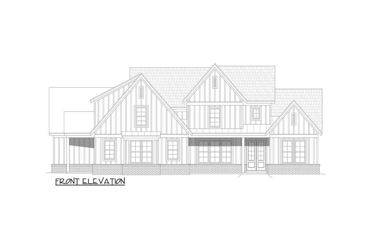 Plan 680566VR: Spacious Two-Story Modern Farmhouse with Versatile Flex Room - Image #8 - Country, Modern Farmhouse