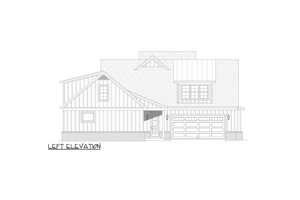Plan 680566VR: Spacious Two-Story Modern Farmhouse with Versatile Flex Room - Image #9 - Country, Modern Farmhouse