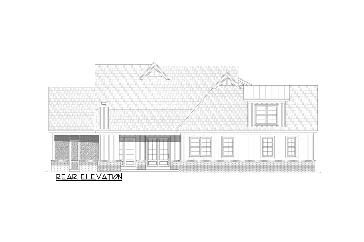 Plan 680566VR: Spacious Two-Story Modern Farmhouse with Versatile Flex Room - Image #11 - Country, Modern Farmhouse