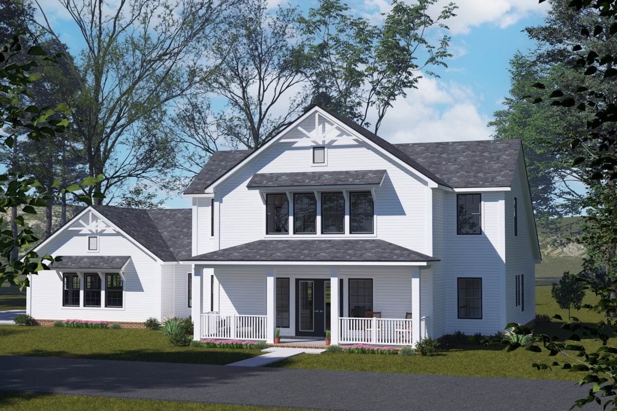 Plan 52435WM: 2-Story Modern Farmhouse Plan with 3-Bedrooms and Flexible 2nd Floor - 2394 Sq Ft - Image #6 - Craftsman, Modern Farmhouse, Traditional