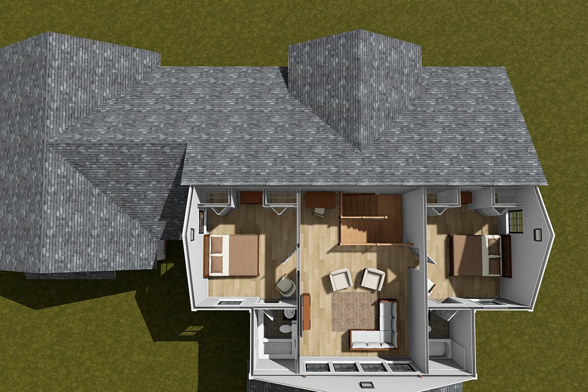 Plan 52435WM: 2-Story Modern Farmhouse Plan with 3-Bedrooms and Flexible 2nd Floor - 2394 Sq Ft - Image #9 - Craftsman, Modern Farmhouse, Traditional