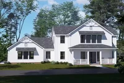 2-Story Modern Farmhouse Plan with 3-Bedrooms and Flexible 2nd Floor - 2394 Sq Ft