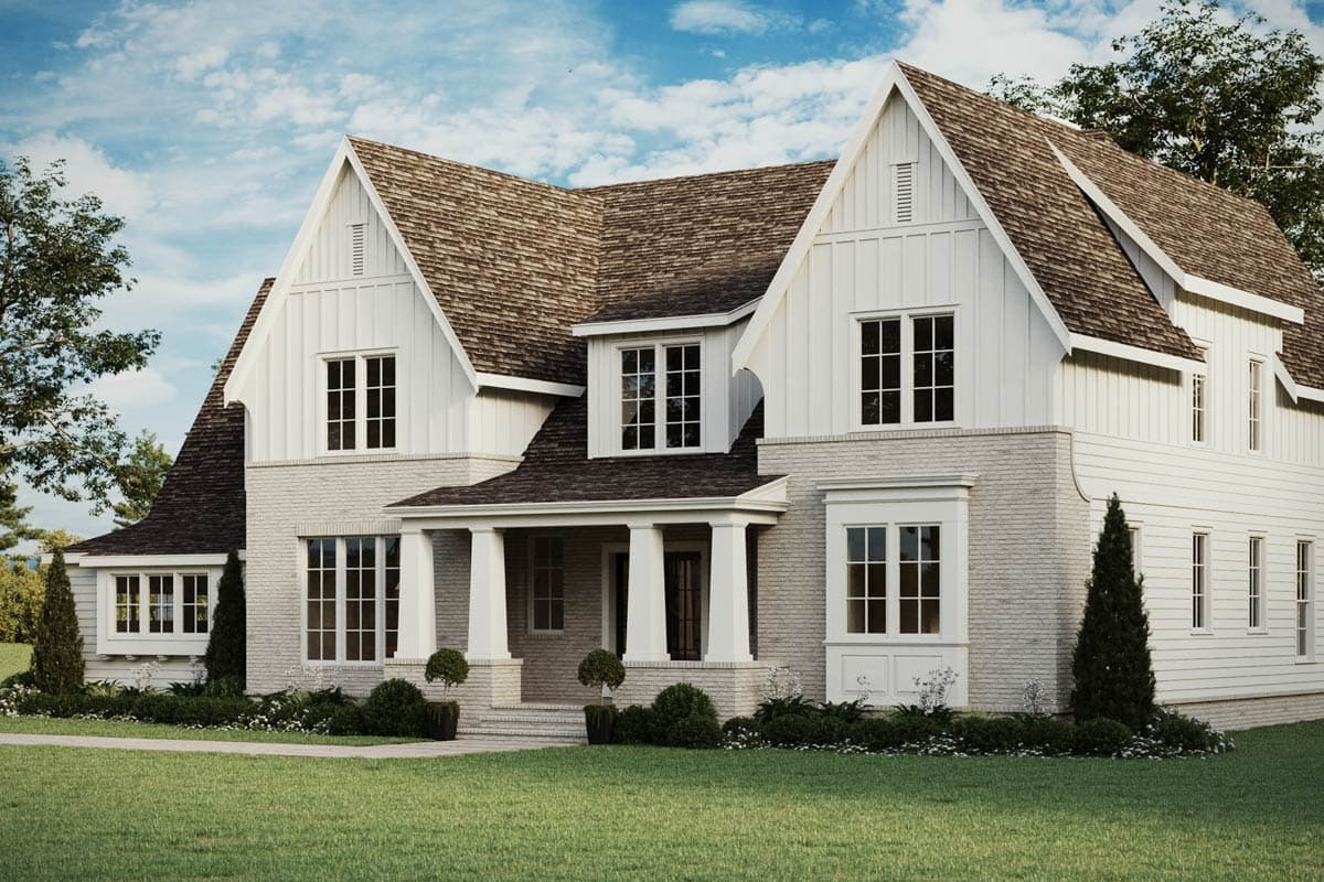 Plan 50238PH: 5-Bed Transitional House Plan with 2-Story Great Room - 4558 Sq Ft - Image #6 - Traditional, Transitional