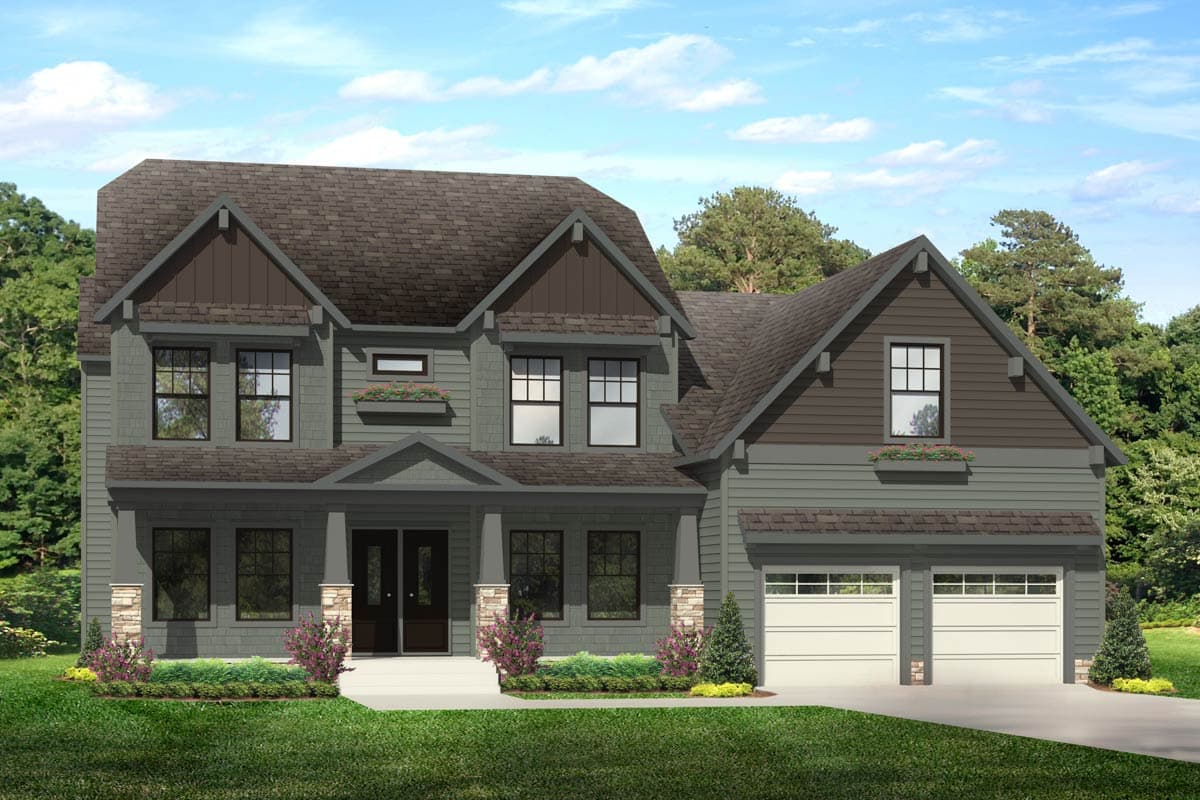 Plan 260031RVC: 5-Bedroom New American Craftsman House Plan Second Level Loft - 3432 Sq Ft - Image #33 - Craftsman, New American