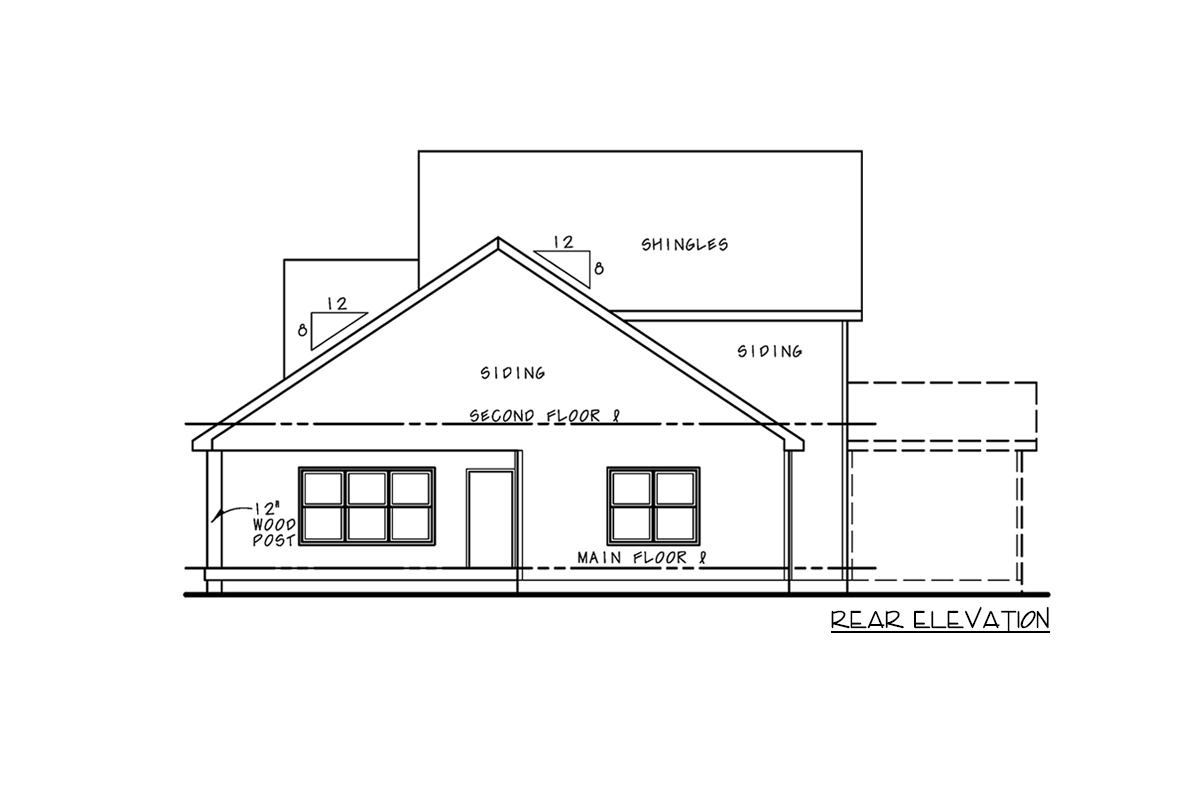 Plan 42464DB: 4-Bedroom New American House Plan with Loft - 3029 Sq Ft - Image #5 - Craftsman, New American