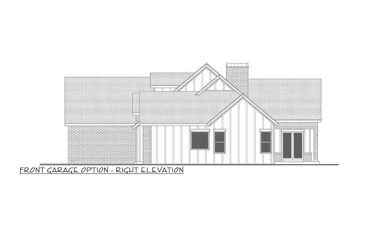 Plan 365058PED: 3 or 5 Bed Single-Story Transitional House Plan with Vaulted Primary Suite - 2500 Sq Ft - Image #9 - Transitional