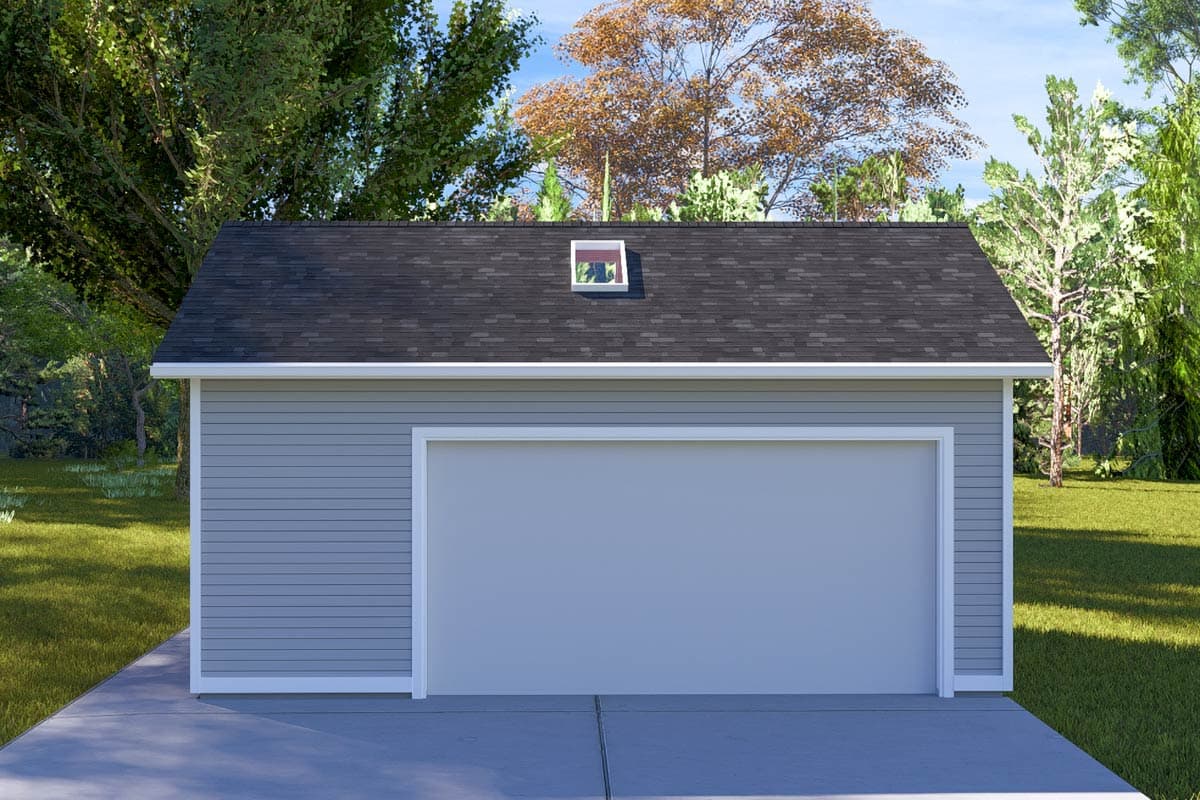 Plan 61621UT: Spacious Traditional Garage Plan 475 Sq Ft - Image #7 - Traditional