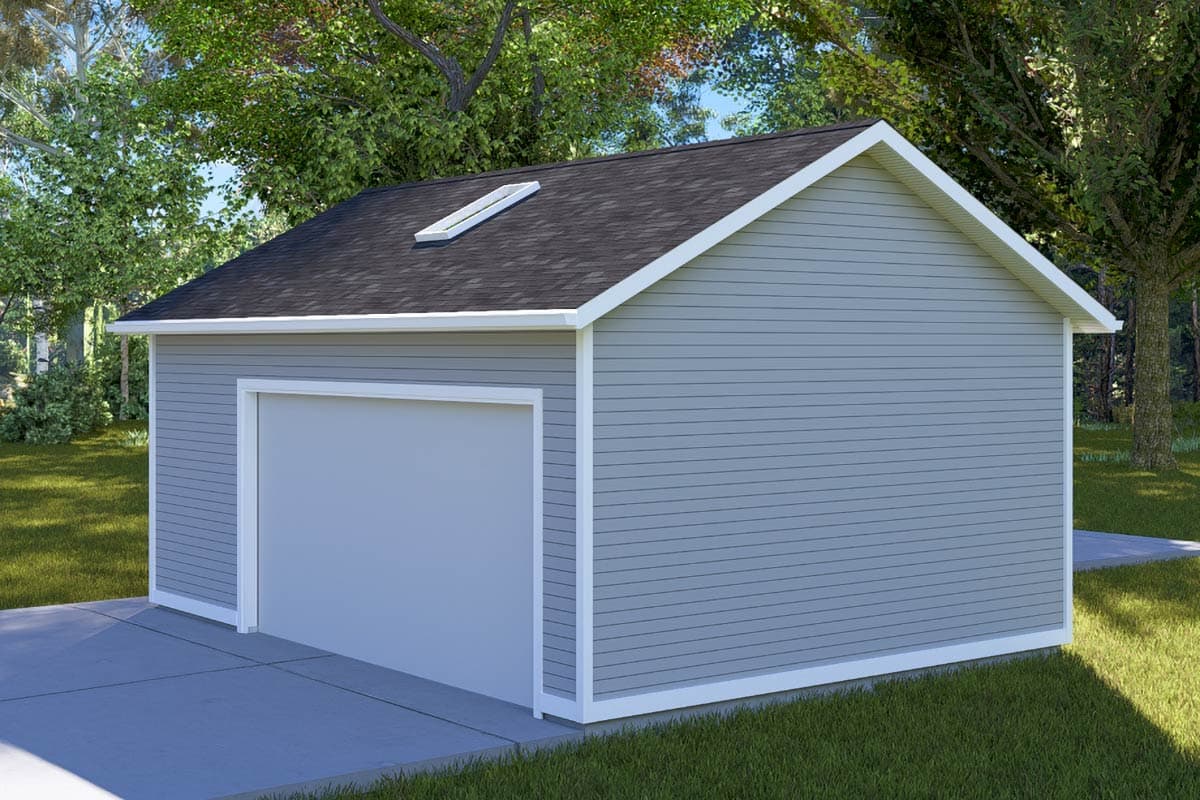 Plan 61621UT: Spacious Traditional Garage Plan 475 Sq Ft - Image #8 - Traditional