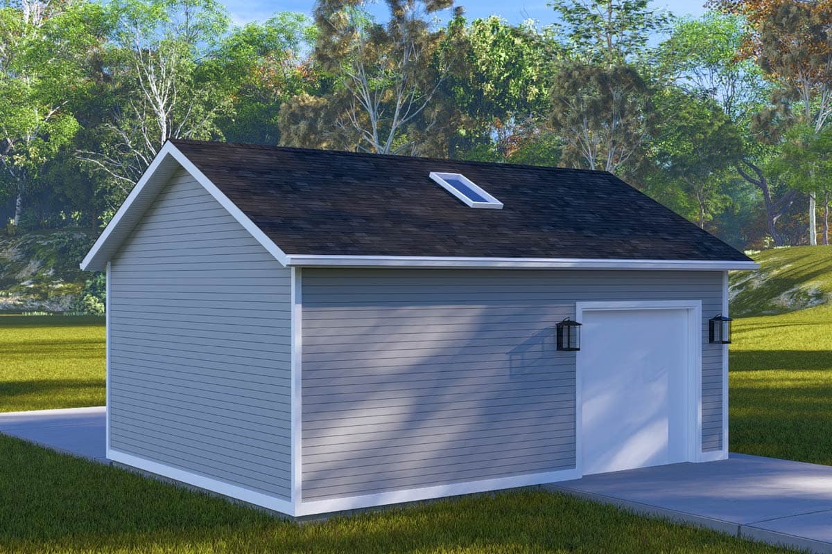 Plan 61621UT: Spacious Traditional Garage Plan 475 Sq Ft - Image #9 - Traditional