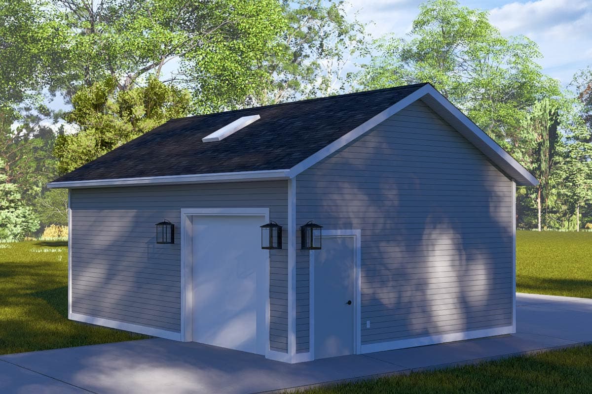 Plan 61621UT: Spacious Traditional Garage Plan 475 Sq Ft - Image #10 - Traditional