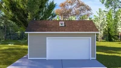 Spacious Traditional Garage Plan 475 Sq Ft