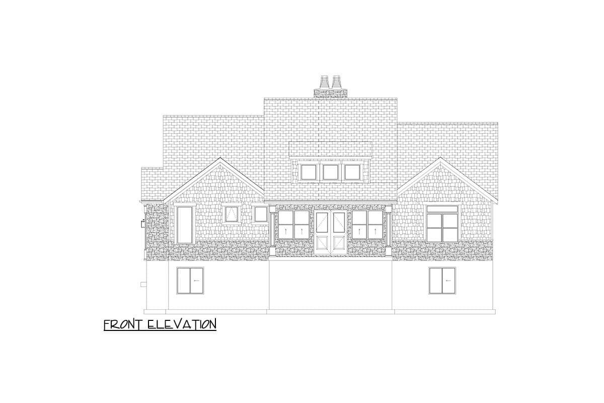 Plan 61624UT: Single-Story Shingle-Style House Plan with Vaulted Family Room - 2444 Sq Ft - Image #18 - Cape Cod, Coastal, Shingle